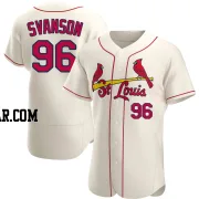 Matthew Svanson Men's St. Louis Cardinals Cream Authentic Alternate Jersey