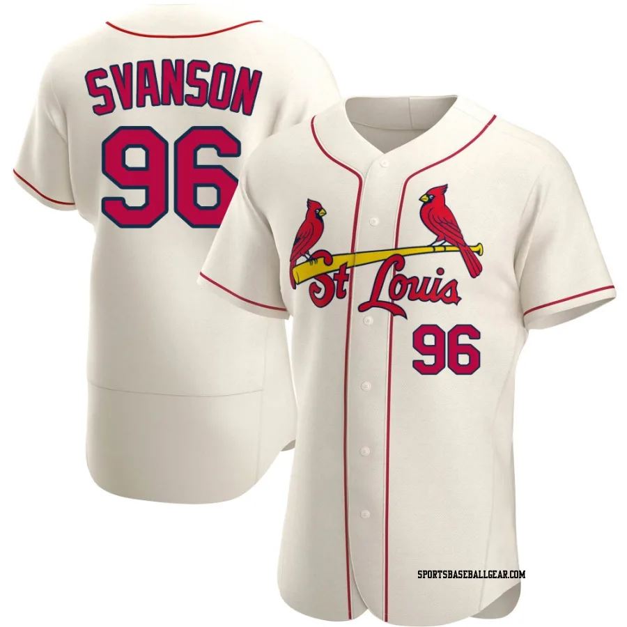 Matthew Svanson Men's St. Louis Cardinals Cream Authentic Alternate Jersey