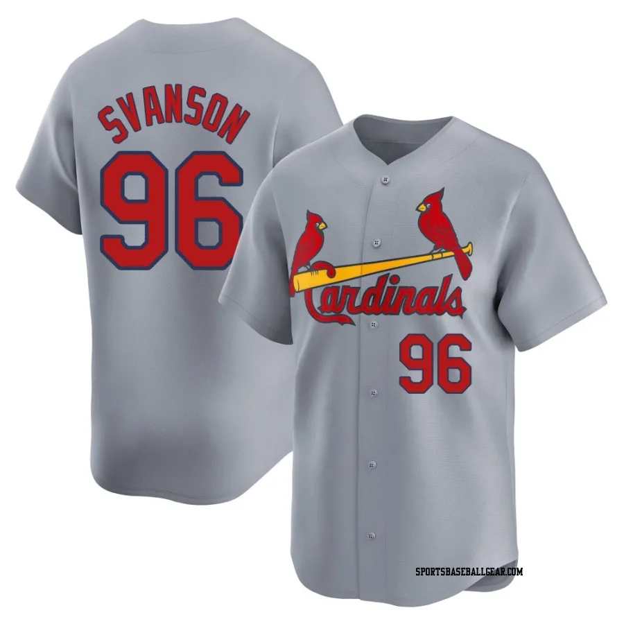 Matthew Svanson Men's St. Louis Cardinals Gray Limited Away Jersey