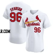 Matthew Svanson Men's St. Louis Cardinals White Elite Home Jersey