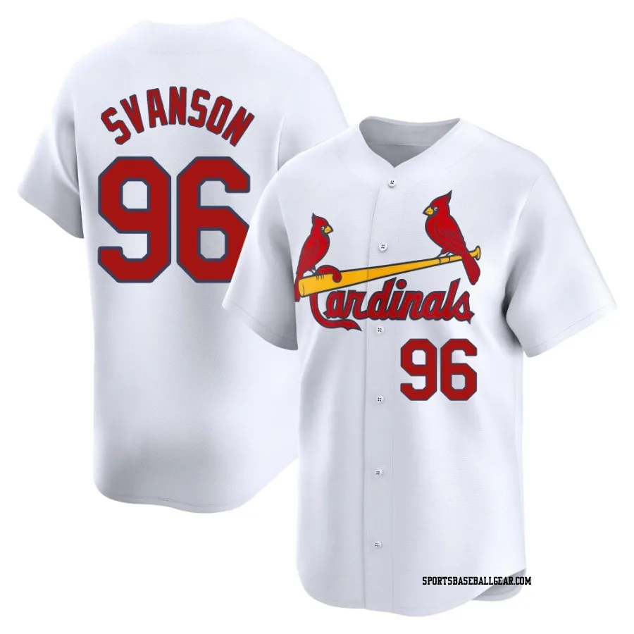 Matthew Svanson Men's St. Louis Cardinals White Limited Home Jersey