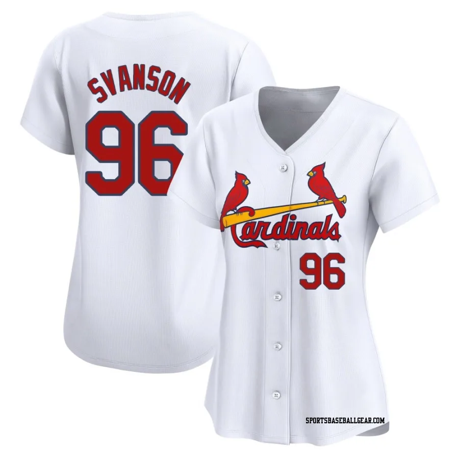 Matthew Svanson Women's St. Louis Cardinals White Limited Home Jersey