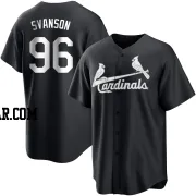 Matthew Svanson Youth St. Louis Cardinals Black/White Replica Jersey