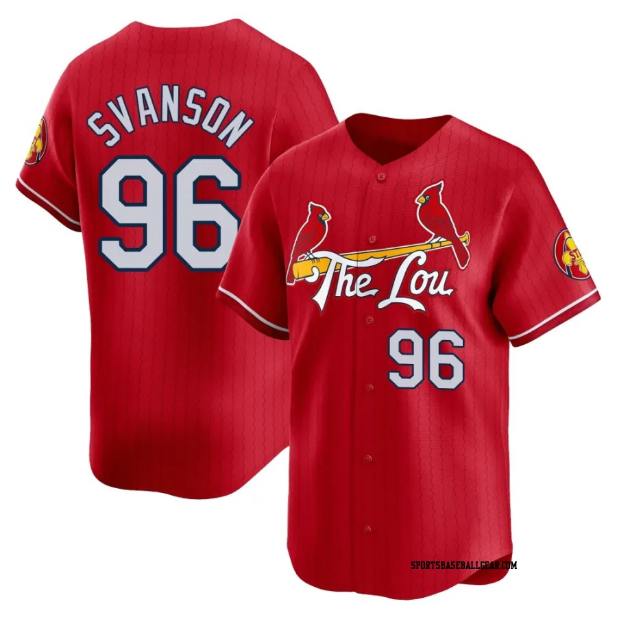 Matthew Svanson Youth St. Louis Cardinals Red Limited 2024 City Connect Jersey