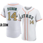 Mauricio Dubon Men's Houston Astros Gold Authentic White 2023 Collection Jersey