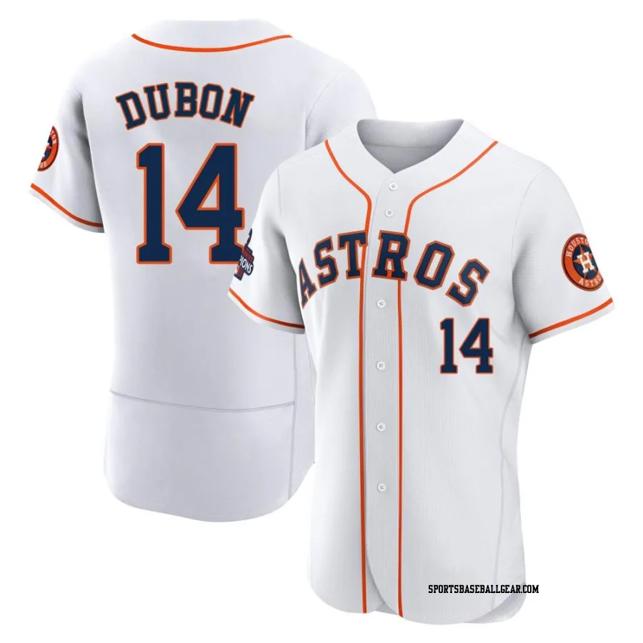 Mauricio Dubon Men's Houston Astros White Authentic 2022 World Series Champions Home Jersey