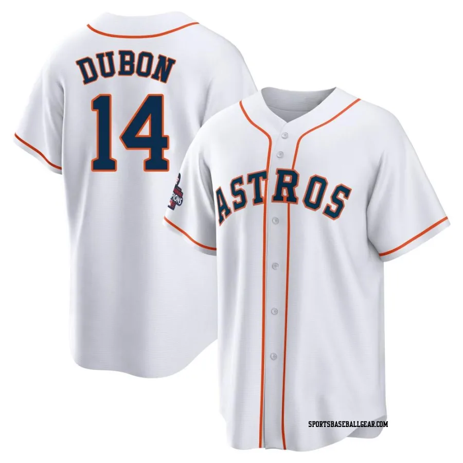 Mauricio Dubon Men's Houston Astros White Replica 2022 World Series Champions Home Jersey