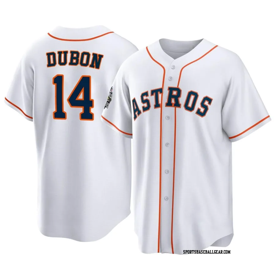 Mauricio Dubon Men's Houston Astros White Replica 2022 World Series Home Jersey