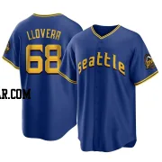 Mauricio Llovera Men's Seattle Mariners Royal Replica 2023 City Connect Jersey