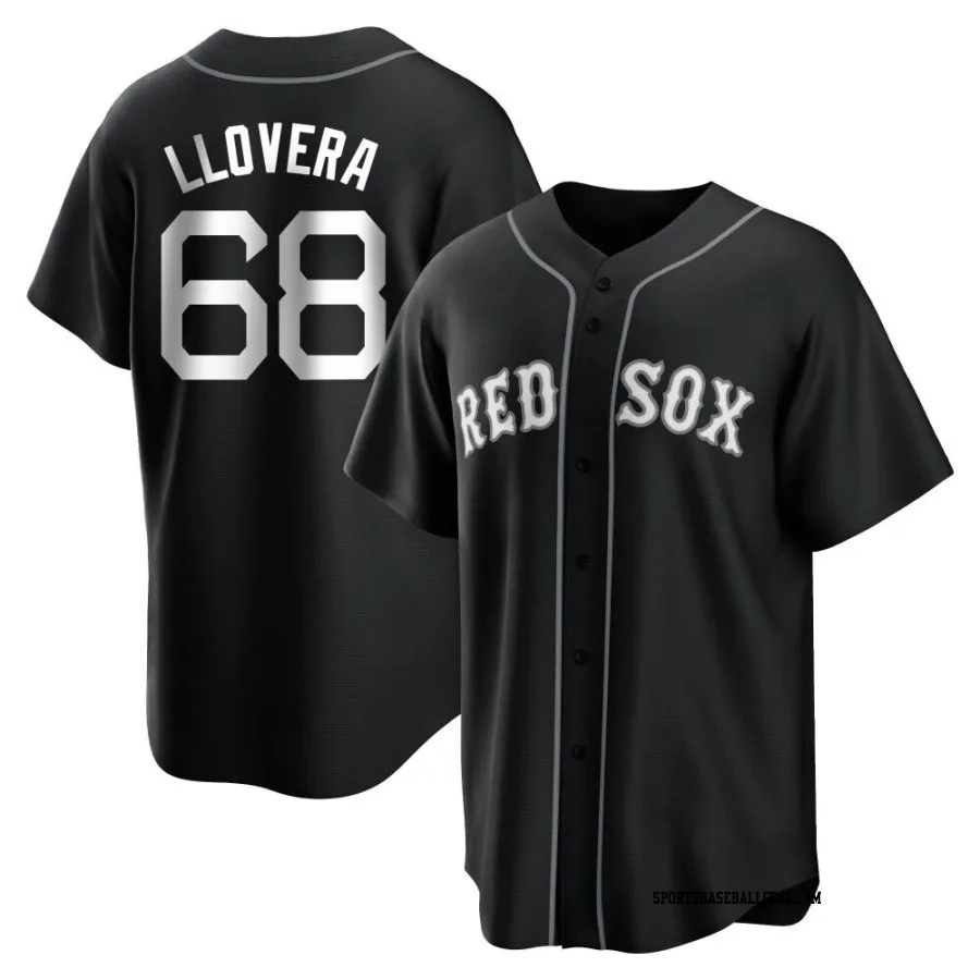 Mauricio Llovera Youth Boston Red Sox Black/White Replica Jersey