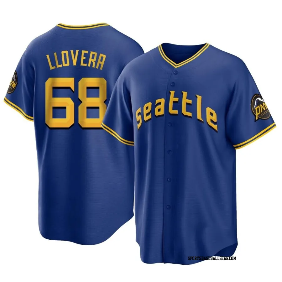 Mauricio Llovera Youth Seattle Mariners Royal Replica 2023 City Connect Jersey