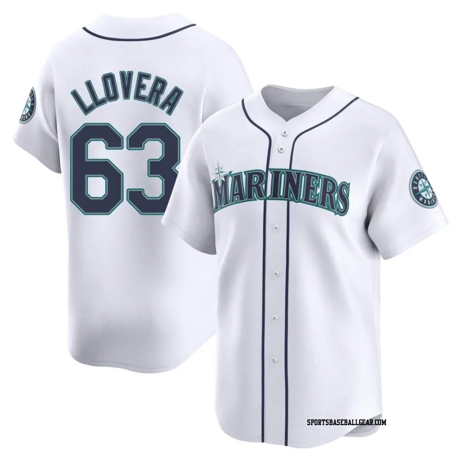 Mauricio Llovera Youth Seattle Mariners White Limited Home Jersey