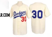 Maury Wills Men's Los Angeles Dodgers Cream Replica 1962 Throwback Jersey