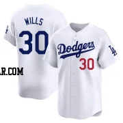 Maury Wills Men's Los Angeles Dodgers White Limited Home Jersey