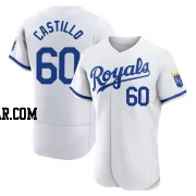 Max Castillo Men's Kansas City Royals White Authentic 2022 Home Jersey