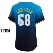 Max Castillo Men's Philadelphia Phillies Blue Elite 2024 City Connect Jersey