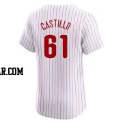 Max Castillo Men's Philadelphia Phillies White Elite Home Jersey