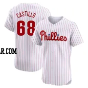 Max Castillo Men's Philadelphia Phillies White Elite Home Jersey