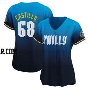 Max Castillo Women's Philadelphia Phillies Blue Limited 2024 City Connect Jersey