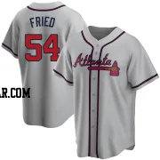 Max Fried Men's Atlanta Braves Gray Replica Road Jersey