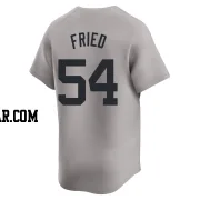 Max Fried Men's New York Yankees Gray Limited Away 2024 World Series Jersey