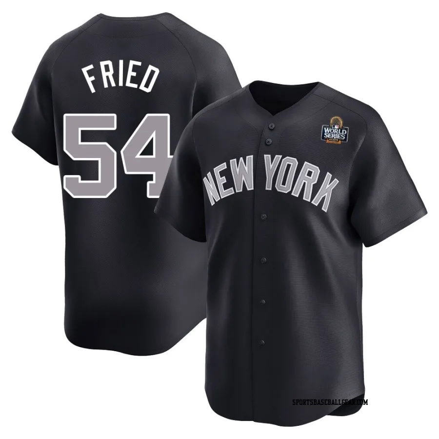 Max Fried Men's New York Yankees Navy Limited Alternate 2024 World Series Jersey