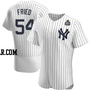 Max Fried Men's New York Yankees White Authentic Home 2024 World Series Jersey