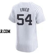 Max Fried Men's New York Yankees White Elite Home 2024 World Series Jersey