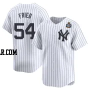 Max Fried Men's New York Yankees White Limited Yankee Home 2024 World Series Jersey