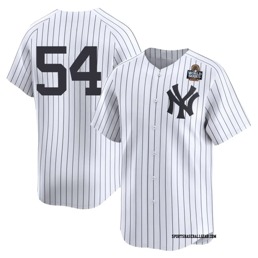 Max Fried Men's New York Yankees White Limited Yankee Home 2nd 2024 World Series Jersey