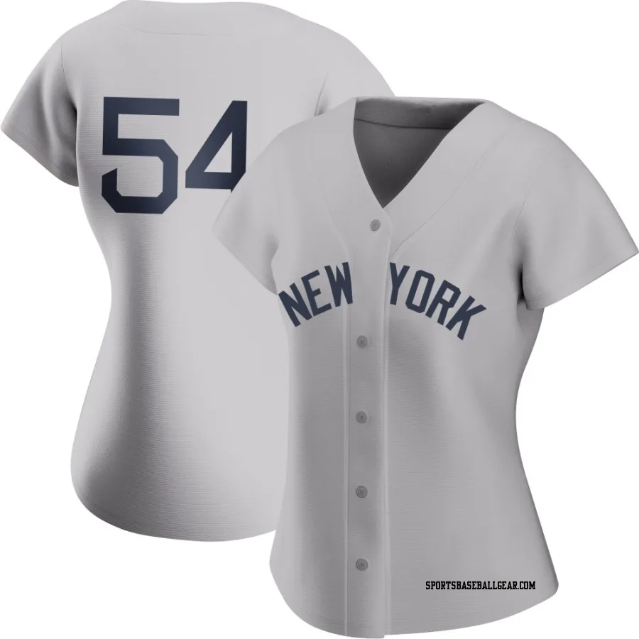 Max Fried Women's New York Yankees Gray Replica 2021 Field of Dreams Jersey