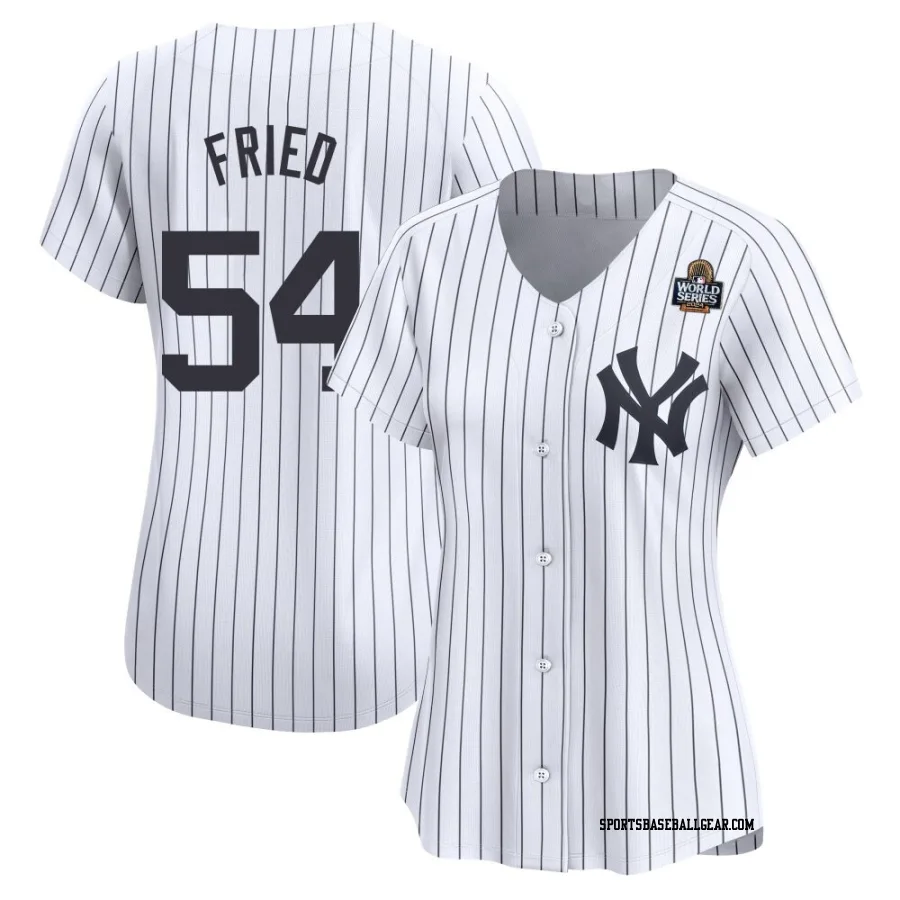 Max Fried Women's New York Yankees White Limited Yankee Home 2024 World Series Jersey