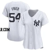 Max Fried Women's New York Yankees White Limited Yankee Home Jersey