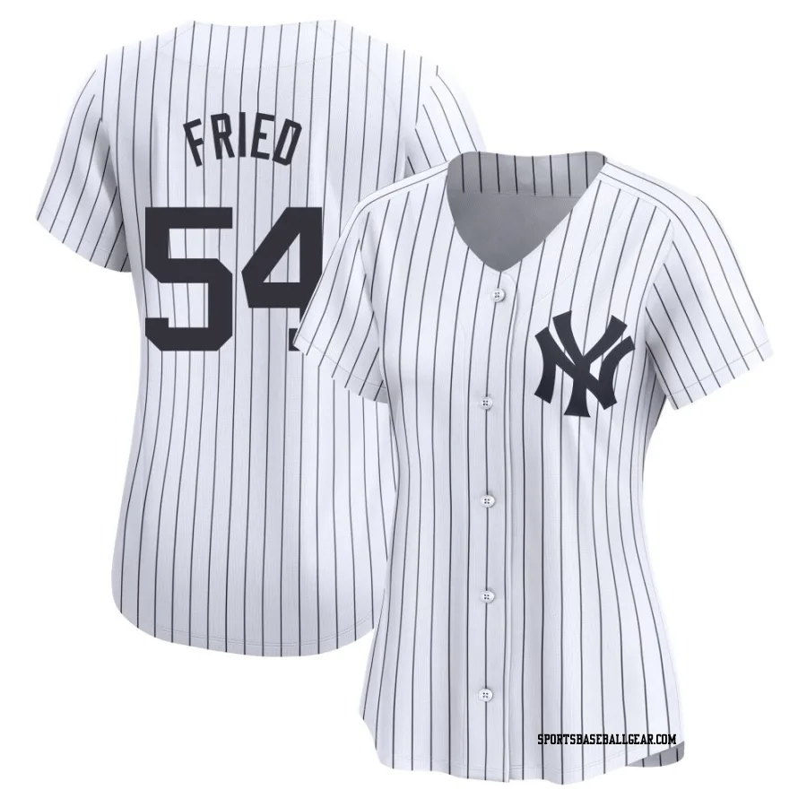 Max Fried Women's New York Yankees White Limited Yankee Home Jersey