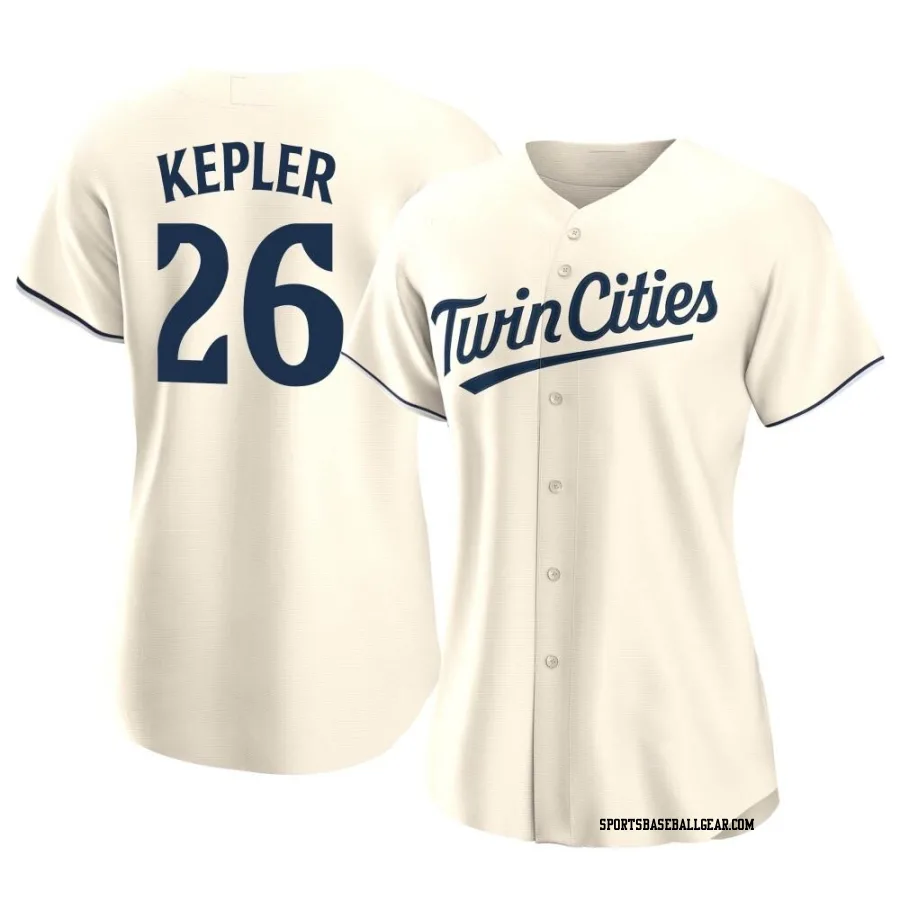 Max Kepler Women's Minnesota Twins Cream Authentic Alternate Jersey