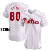 Max Lazar Men's Philadelphia Phillies White Elite Home Jersey