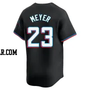 Max Meyer Men's Miami Marlins Black Limited Alternate Jersey