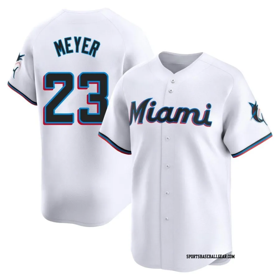 Max Meyer Youth Miami Marlins White Limited Home Jersey