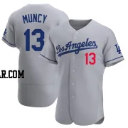 Max Muncy Men's Los Angeles Dodgers Gray Authentic Away Jersey