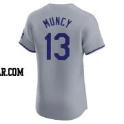 Max Muncy Men's Los Angeles Dodgers Gray Elite Road Jersey