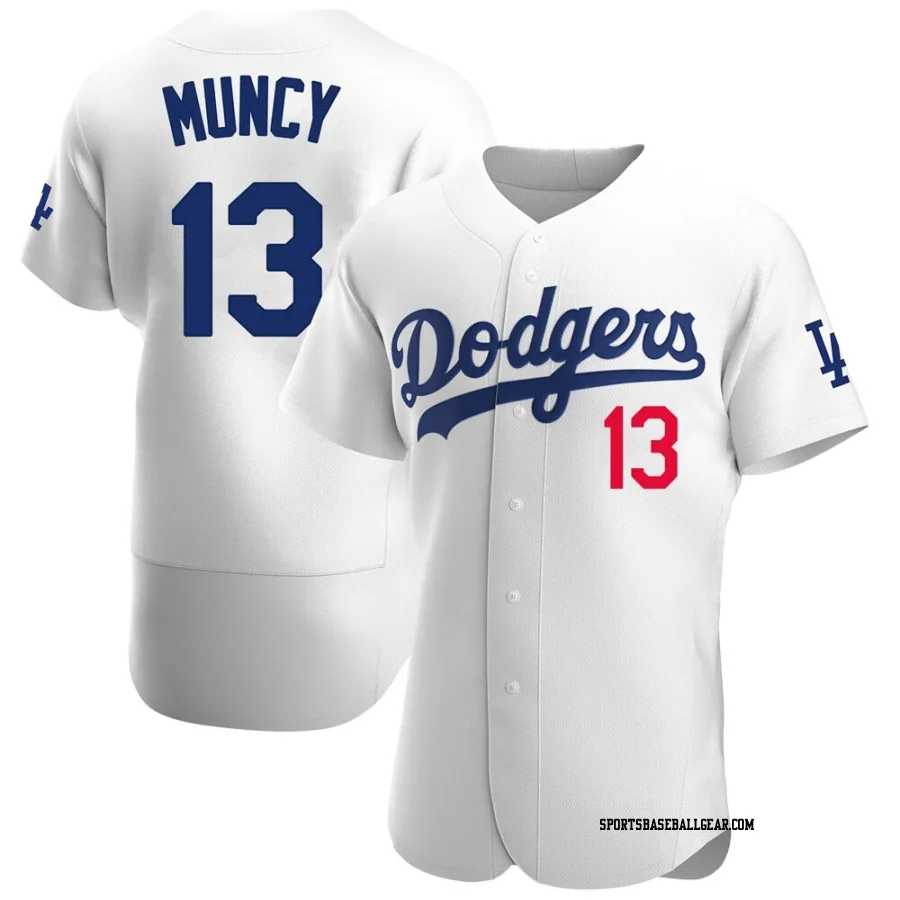 Max Muncy Men's Los Angeles Dodgers White Authentic Home Jersey