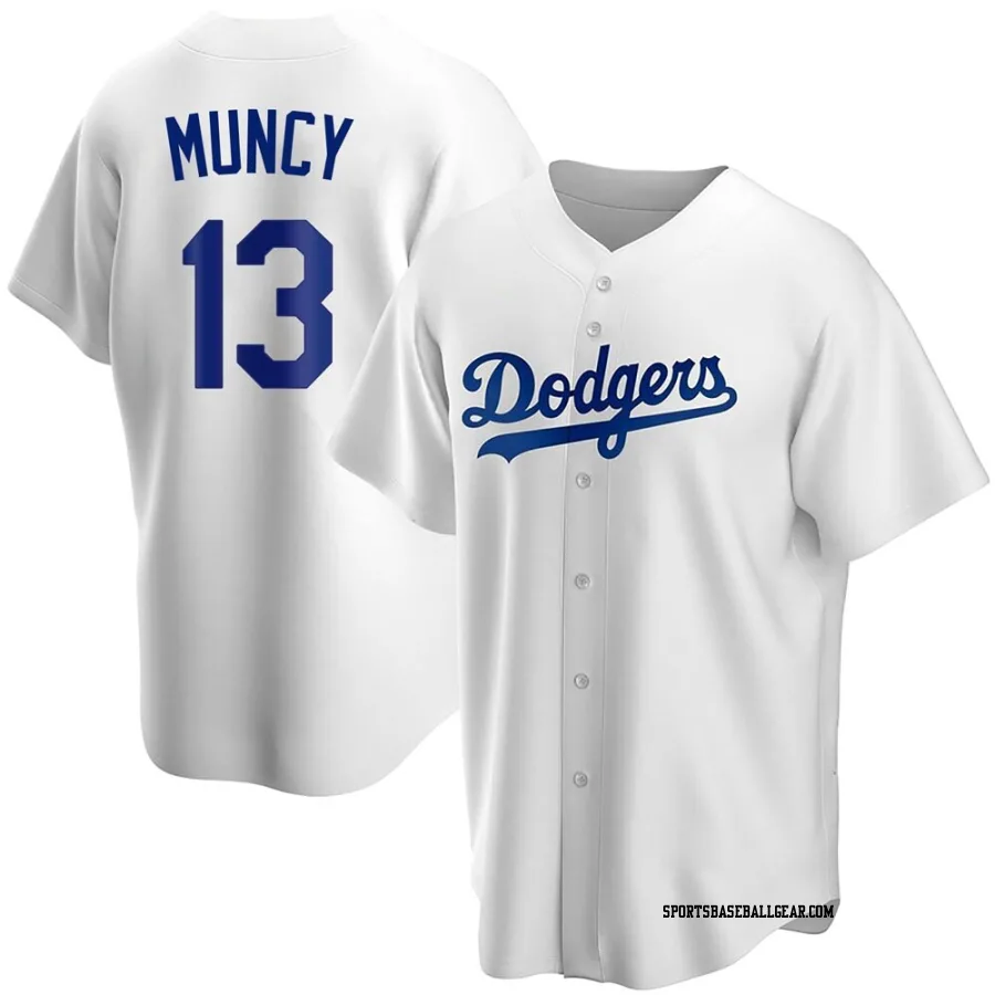 Max Muncy Men's Los Angeles Dodgers White Replica Home Jersey