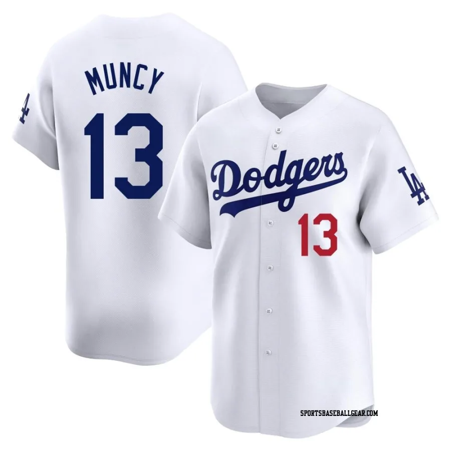 Max Muncy Youth Los Angeles Dodgers White Limited Home Jersey