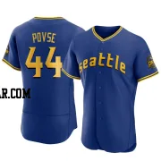 Max Povse Men's Seattle Mariners Royal Authentic 2023 City Connect Jersey