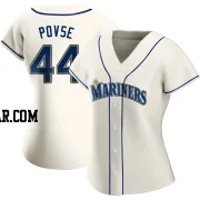 Max Povse Women's Seattle Mariners Cream Authentic Alternate Jersey