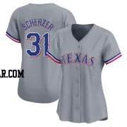 Max Scherzer Women's Texas Rangers Gray Limited Away Jersey