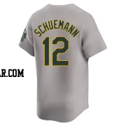 Max Schuemann Men's Oakland Athletics Gray Limited Away Jersey