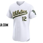 Max Schuemann Men's Oakland Athletics White Elite Home Jersey