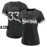 Max Stassi Women's Chicago White Sox Black Authentic 2021 City Connect Jersey