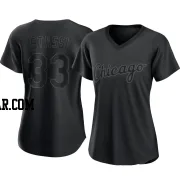 Max Stassi Women's Chicago White Sox Black Authentic Pitch Fashion Jersey